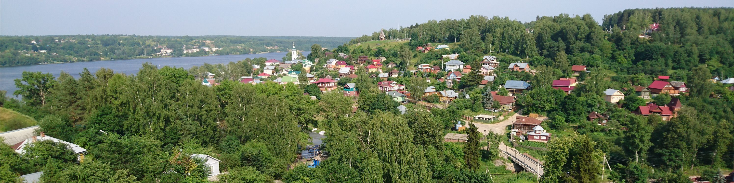 Каникулы на Волге. Город художников Плес. Гора Левитана. Борисоглебский  монастырь. - По России и в Европу на машине. ANDYLION.RU.